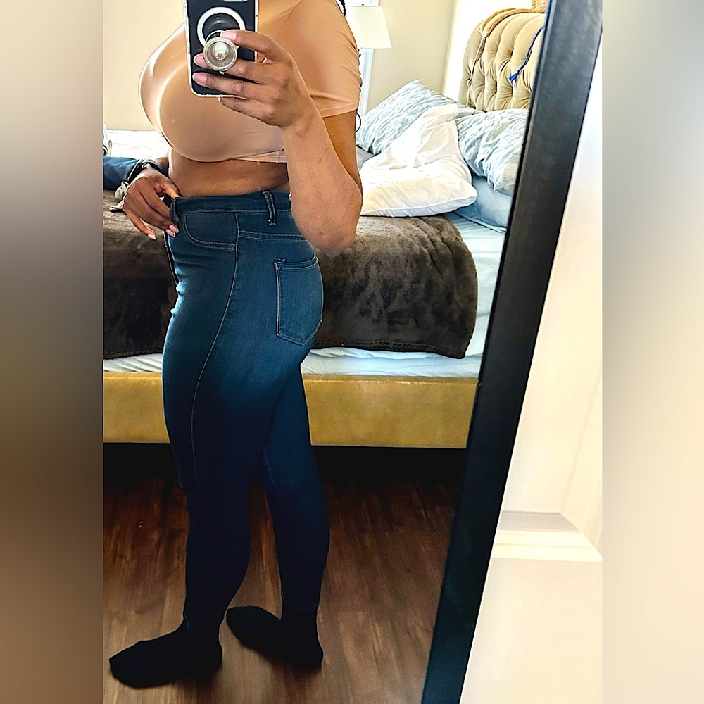 Deep blue fashion Nova Jeans